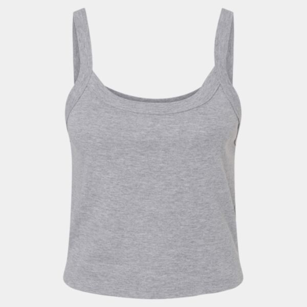 Women's Micro Rib Spaghetti Strap Tank Thumbnail