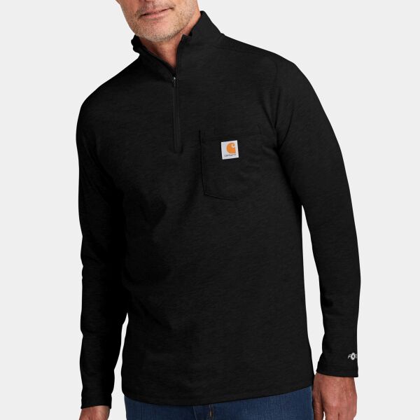 Force ® 1/4 Zip Long Sleeve T Shirt Thumbnail