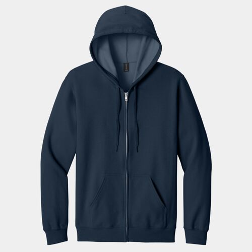 Softstyle ® Midweight Fleece Full Zip Hooded Sweatshirt Thumbnail