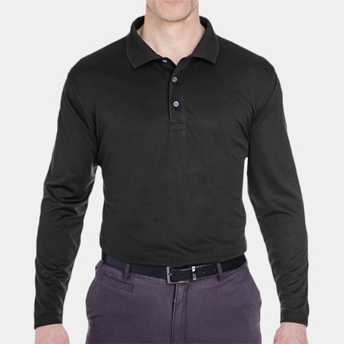 Men's Cool & Dry Sport Long Sleeve Polo Thumbnail