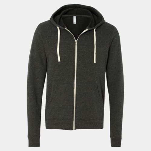 Unisex Triblend Sponge Fleece Full-Zip Hoodie Sweatshirt Thumbnail