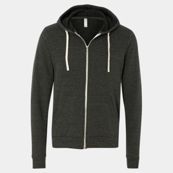 Unisex Triblend Sponge Fleece Full-Zip Hoodie Sweatshirt Thumbnail