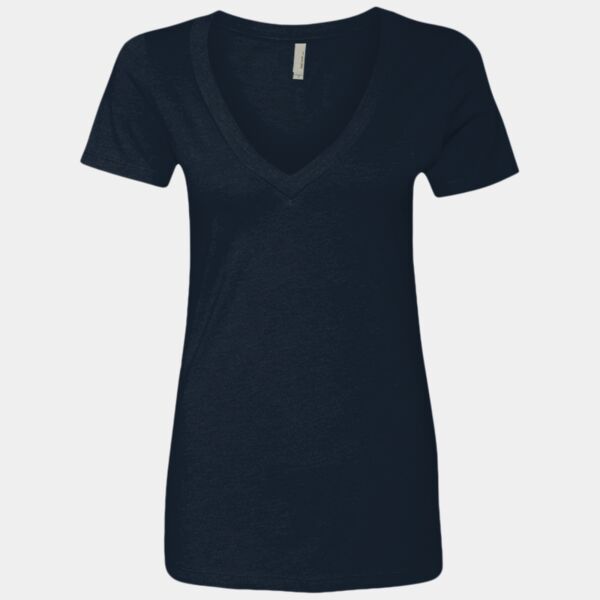 Women’s CVC Deep V-Neck T-Shirt Thumbnail